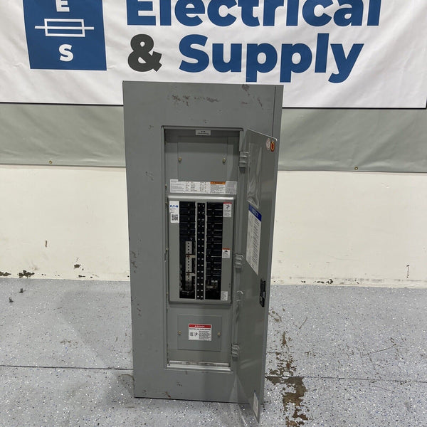 Eaton 100 Amp 120/208 Volts 3PH 4W Main Lug Panel PRL1a w/Brea