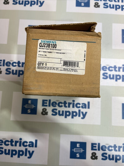 QJ23B100 SIEMENS 3 POLE 100AMP 240V 10KA CIRCUIT BREAKER NEW