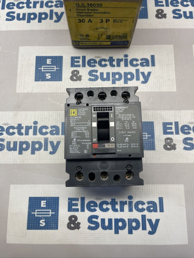 GJL36030 CIRCUIT BREAKER 30 Amp 3 pole NEW IN BOX Square D