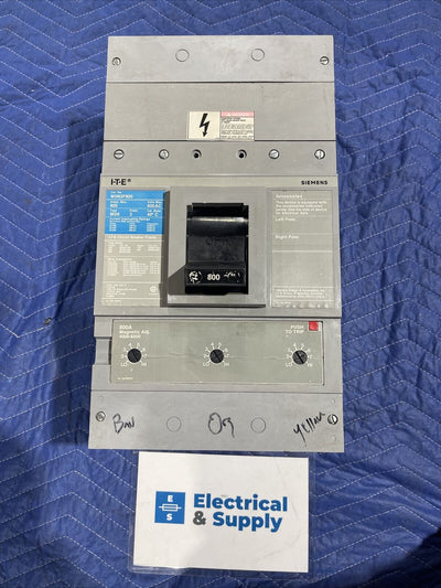 ITE Siemens Sentron MD63F800 Breaker 800 Amp Max 600 Volt 3 Pole 800 Amp Trip