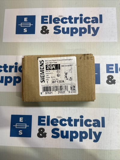 Siemens BF120A Circuit Breaker  20A  1P 120V