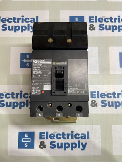QDA32200 Square D 200 Amp 3 Pole 25k Aic @240v New Surplus