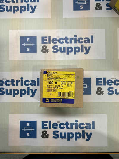 Square D QO3100 100 A Miniature Circuit Breaker New In Box