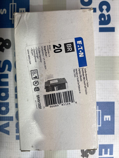 Eaton Cutler Hammer BRHN120GF  Ground Fault 1p 20 Amp Breaker