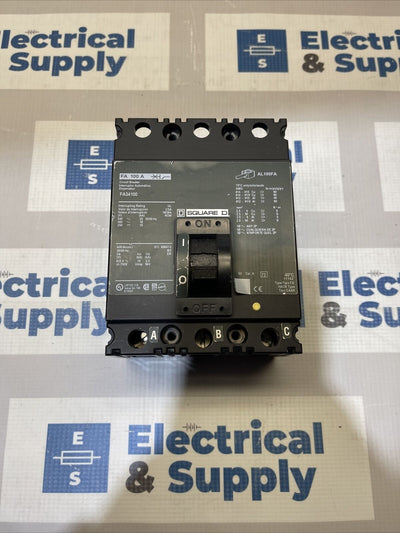 FA34100 CIRCUIT BREAKERS 100 AMPS 3 POLE Square D