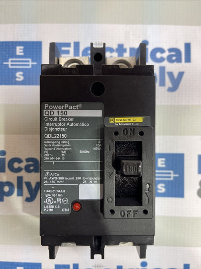QDL22150 2P 240v 150A Square D New Surplus