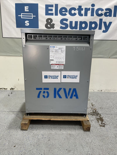 75kva  Eaton H48m28t75cuee 480X120/208V, Copper Transformer