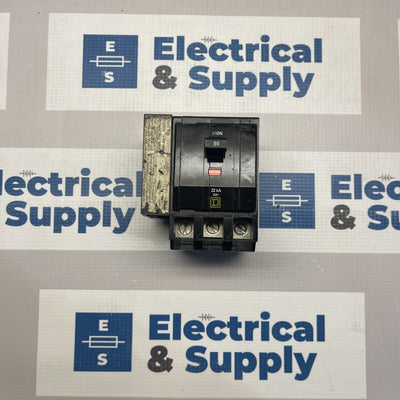 Square D QOB3501021 3-Pole 50 A Circuit Breaker - SHUNT TRIP ,240 volt  WARRANTY