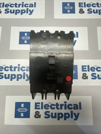 Surplus GE TEY360 3 pole 60 amp bolt on TEY 480y/277V Circuit Breaker