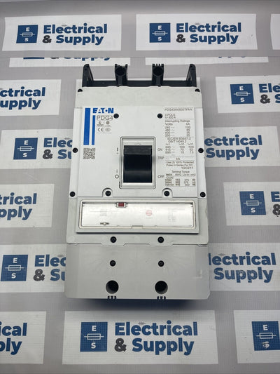 PDG43M0800TFAN New EATON Power Defense 800 amp 65kA@480v 3P Breaker Flawed