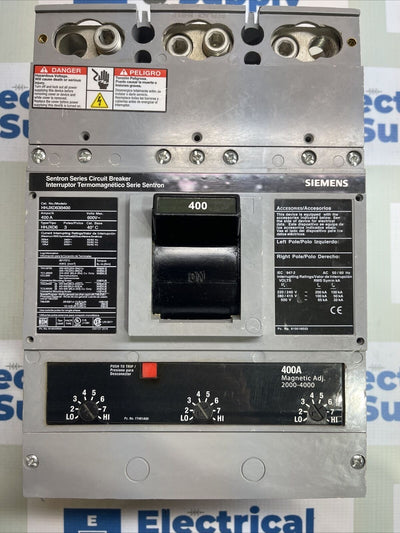 Siemens HHJXD63B400 3Pole 400A Circuit Breaker