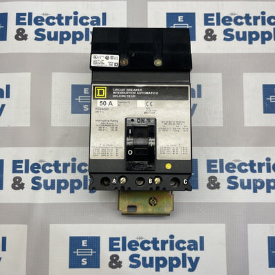 Square D FC34050 50 Amp 480V 3 Pole 65k Circuit Breaker-Warranty 1 Year Warranty