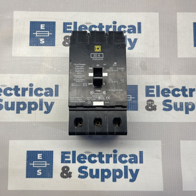 EGB34030 Square D 30 amp 35kA @ 480 volt 3 Pole Bolt on EGB Breaker