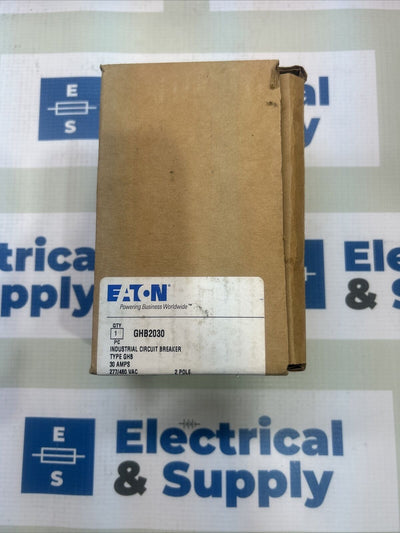 GHB2030 Eaton Circuit Breaker 30 Amp 277/480 VAC 2 Pole Warranty