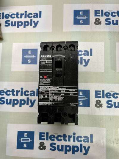 HED43B020 SIEMENS 3POLE 20AMP 480V 42KA CIRCUIT BREAKER NEW Surplus 1yr Wrnty