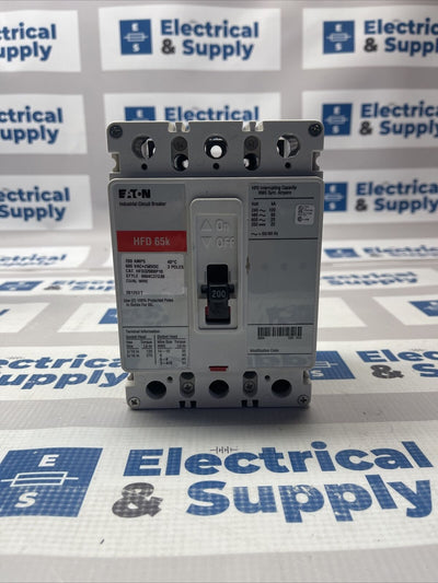 EATON HFD3200  200 AMP 3 POLE NEW CIRCUIT BREAKER 65K @ 480V New Surplus