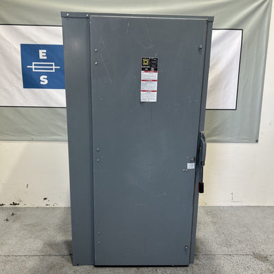 800 AMP Non FUSIBLE DISCONNECT 3P 600 VAC, 800A, 480V SQUARE D H367 New Surplus