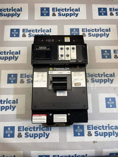 SQUARE D LX36400, 400 Amp, 600 Volt, 3P, LSI Trip, Breaker Recon 1yr Warranty