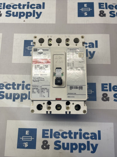 HFD3030L CUTLER HAMMER SER. C 600VAC 30A New Surplus