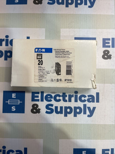 GFTCB120 Eaton Cutler Hammer 20 Amp 1 Pole Type BR Ground Fault Circuit Breaker