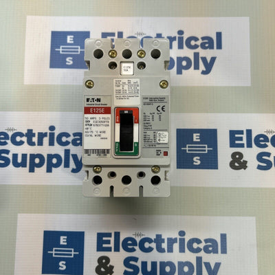 EGE3050FFB Eaton E125E 59 Amp 3 Pole Molded Case Breaker