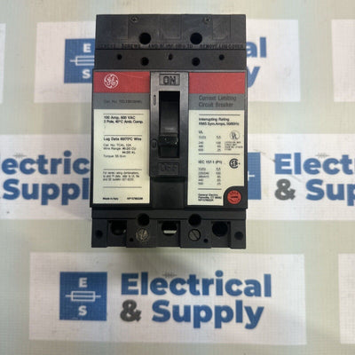 GENERAL ELECTRIC TEL136100WL 3 POLE CIRCUIT BREAKER 100A 600V