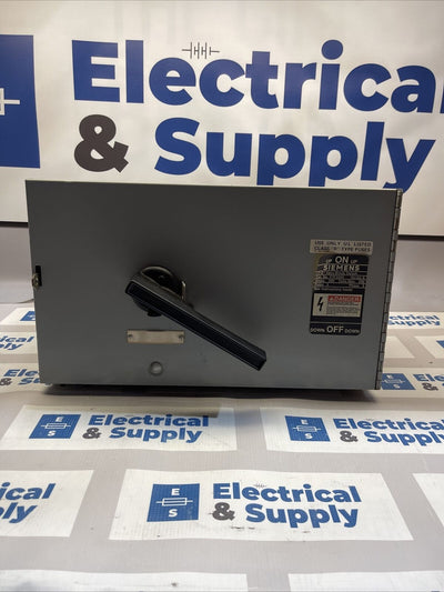 SIEMENS V7F3204 200A 240V 3p Fusible Panel Switch Reconditioned