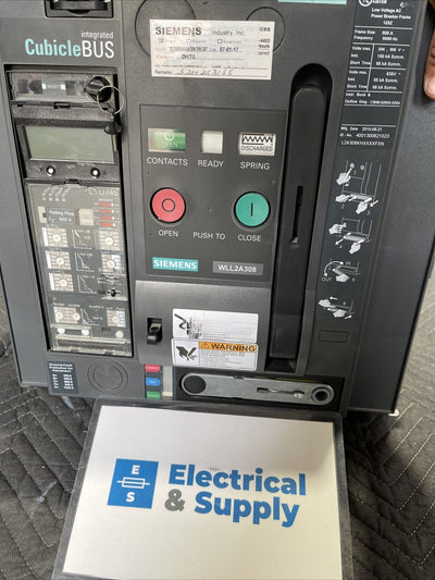 WLL2A308 SIEMENS INTEGRATED CUBICLE BUS 600A Rating