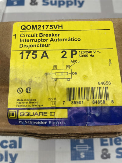 QOM2175VH NEW IN BOX 2P  175A 120/240V Circuit Breaker square D
