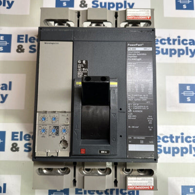 PGL36080CU33A Square D New Pullout 800 Amp 600v 100% Rated Circuit Breaker