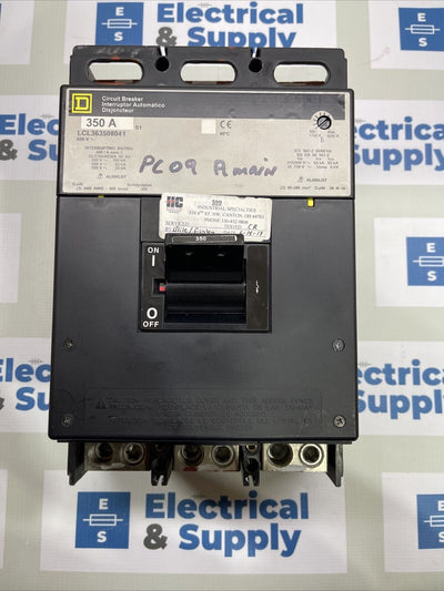 Square D LCL363508041 Breaker 350A 3P 600V
