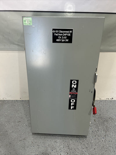 THN3365 GE 400A 600V Safety Switch Type 1 Indoor Enclosure