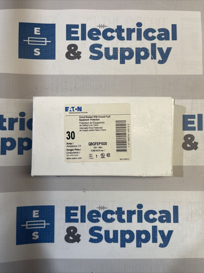 QBGFEP1030 NEW IN BOX EATON CUTLER HAMMER 30A 120V CIRCUIT BREAKER BEST PRICE