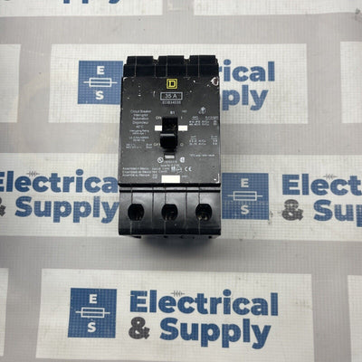 EDB34035 35 Amp 480/277V 3 Pole Bolt on￼ Circuit Breaker-Warranty￼ Square D