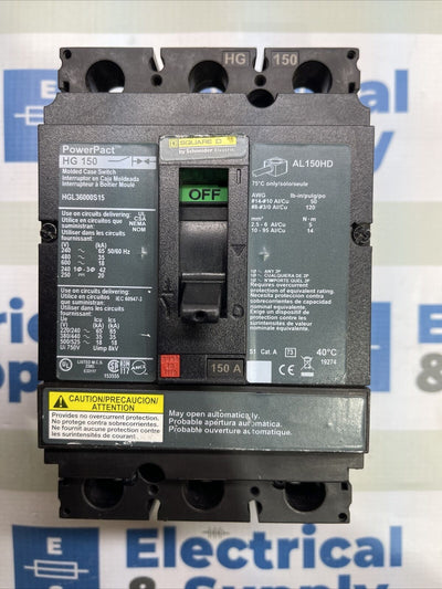 HGL36000S15 Circuit Breaker 150 A, 3 Pole, 250 VDC