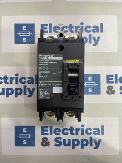 Square D QDP22150TM 2 POLE 150A PowerPact Breaker