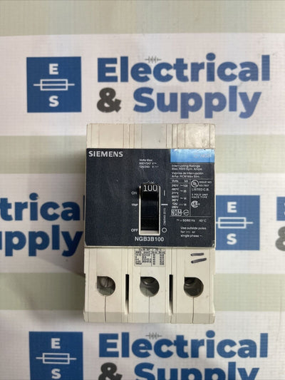 SIEMENS NGB3B100 CIRCUIT BREAKER 100 AMP 3-pole 480V