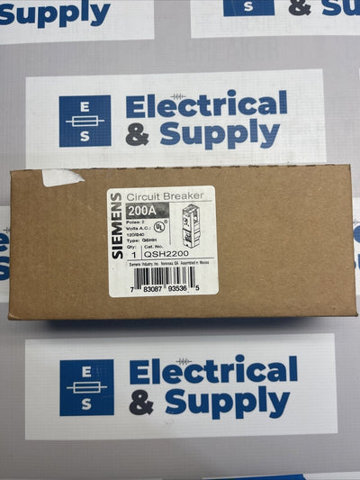 Siemens QSH2200 QS Type 200 Amp Multi-Family Main Breaker 42 kAIC Rated