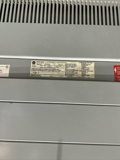 600A 277/480V GE Spectra Series APNB  Panelboard 3PH 4W