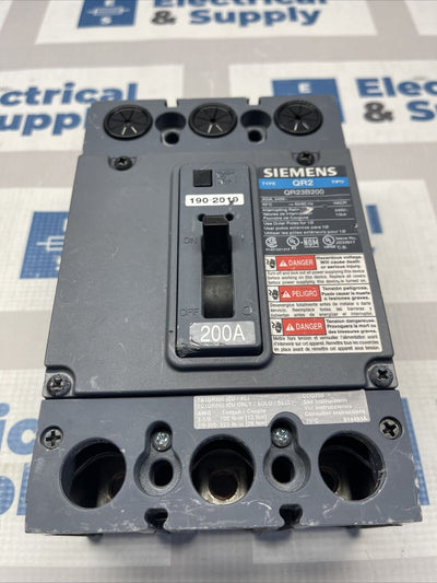 Siemens QR23B200  Circuit Breaker, 200A, 240V, 3Pole Surplus