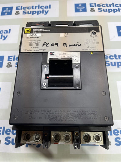 Square D LCL363508041 Breaker 350A 3P 600V