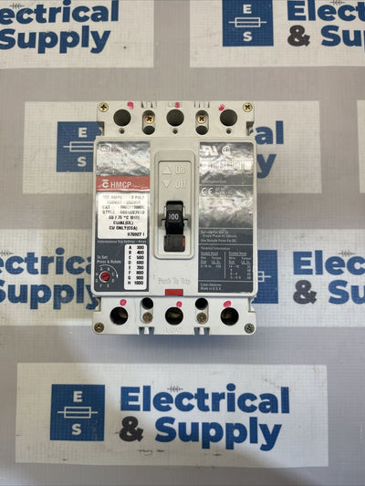 HMCP100R3C EATON 3POLE 100AMP 600V MOTOR CIRCUIT PROTECTOR RECON