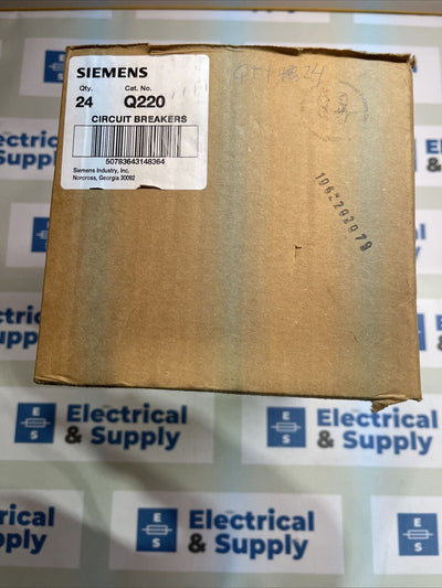 Siemens ITE Q220 2 Pole 20A Stab In Breaker Quantity Of 6