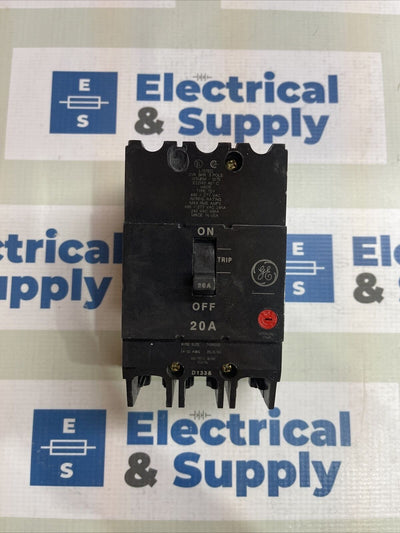 General Electric TEY320 3 Pole 20 Amp 480/277 Vac Circuit Breaker