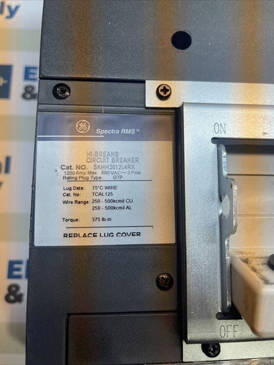 SKHH3612L4RX GE 1200 AMP BREAKER  800 Amp Trip W GROUND