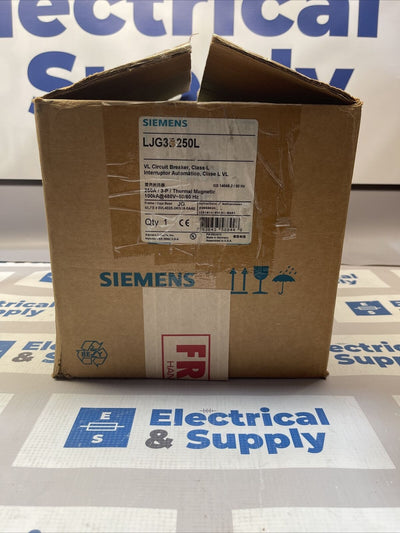 New Siemens LJG3F250  Circuit Breaker 250 Amp 3-Pole