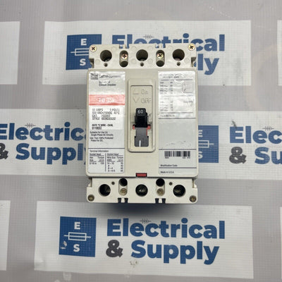 FD3060 Cutler Hammer FD 35k 3 pole 60 amp Circuit Breaker New Pullout