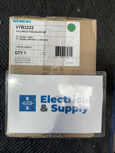 SIEMENS V7B3222R VACU-BREAK PANELBOARD UNIT 3P / 60-60A / 240V ( NEW IN BOX )