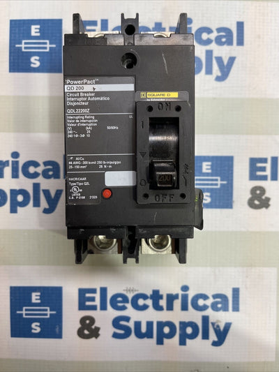 QDL22200 200 Amp 240V 2 Pole Circuit Breaker Square D New Surplus