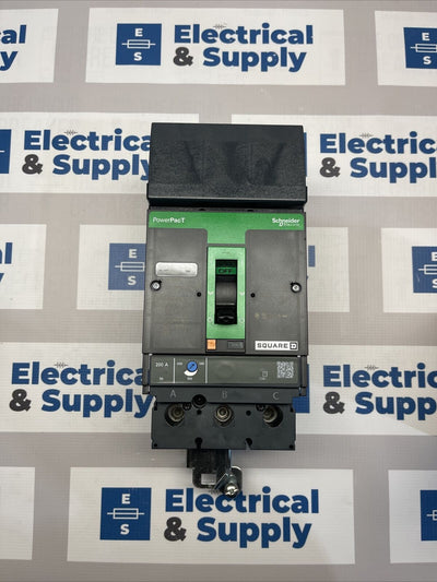 JDA36200 PowerPact 200 A 3-Pole 600V Circuit Breaker Square D
